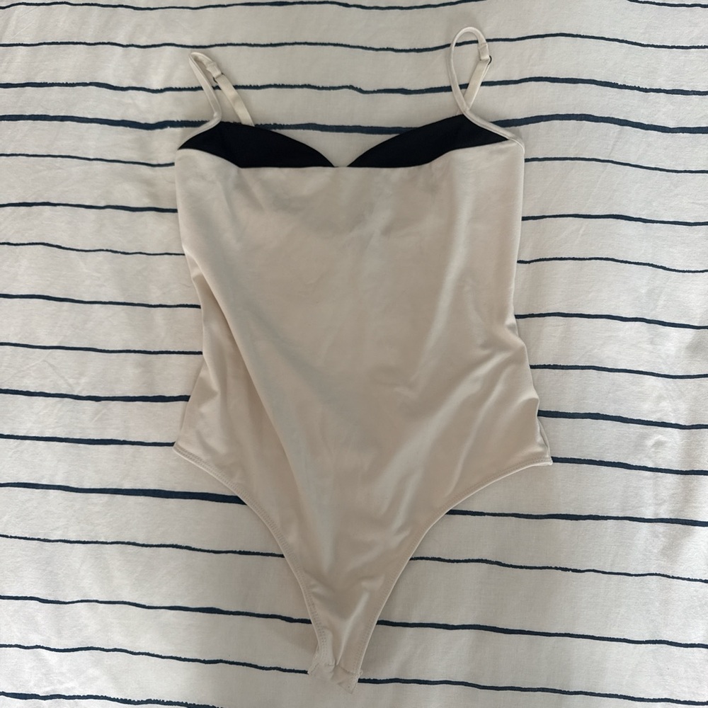 One Piece in Cream and Black
